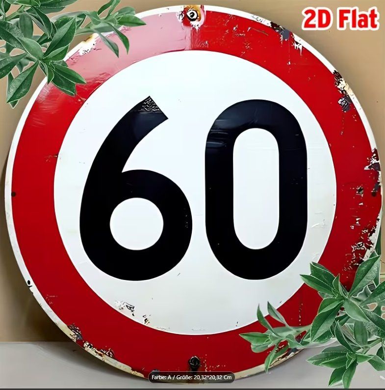 Ecriteaux: Aluminium Schild "60" – Neuf avec emballage d'origine à Gerlafingen par Tsuru
