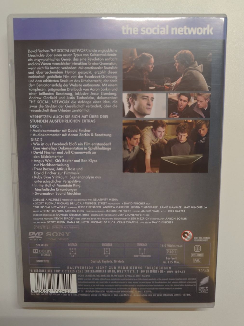 Tutti i DVDs: the social network – Usato da Liestal venduto da Kratzilla 2