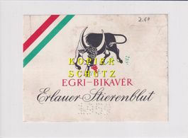 Etikette - Erlauer Stierenblut 1959 (gelocht) /bd