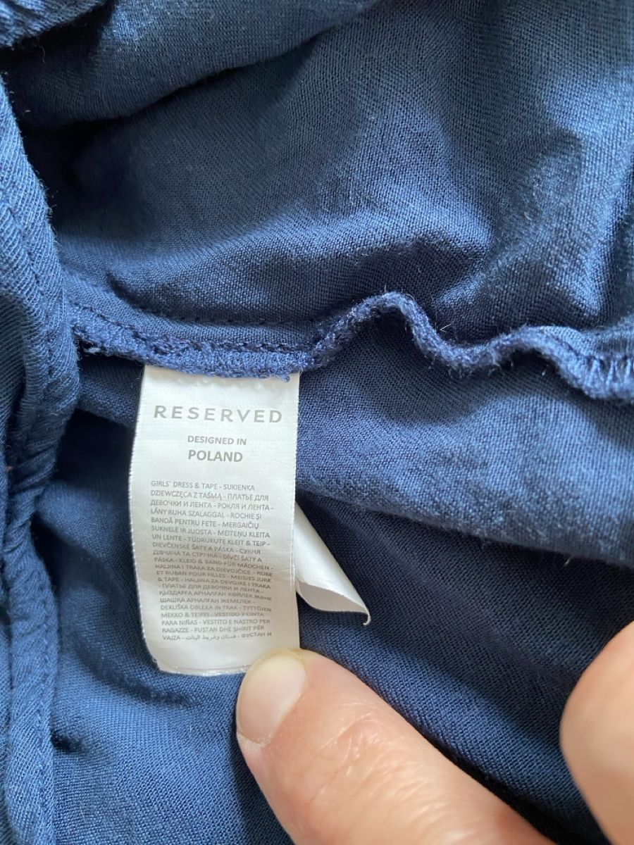 Vestiti & Gonne: Reserved Langarm-Kleid blau 158 – Usato da Luzern venduto da Nordischkind 2