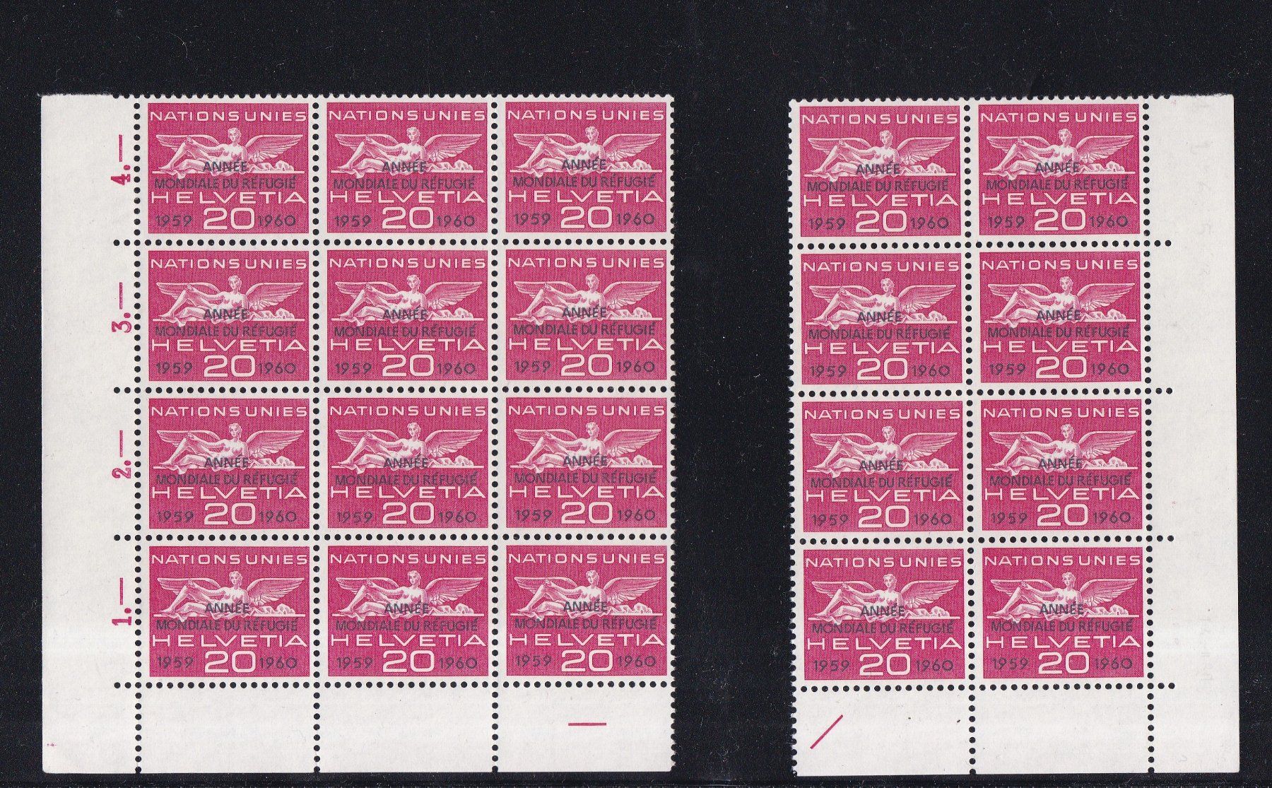 Alle Briefmarken: Bogenstücke & FDCs "Genfer Ämter" – Gebraucht aus Münchwilen AG von Nesar 3