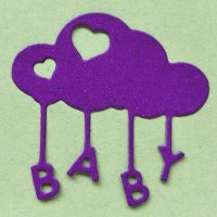 BABY WOLKE STANZSCHABLONE