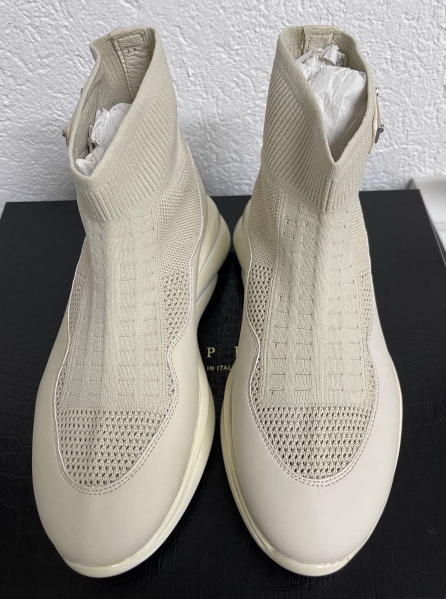 Philipp Plein Scarpe da donna: Philipp Plein Runner Sock Skywalker Beige Size 37 – Nuovo e nell'imballaggio originale da Wallbach venduto da Nenex 3