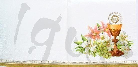 Tovaglioli: Serviette kelch mit trauben (e15) – Nuovo (secondo la descrizione) da Schlatt TG venduto da kreativ-atelier