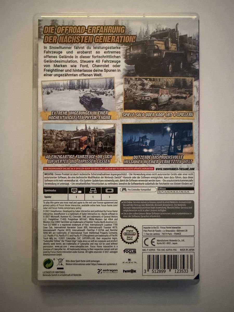 Nintendo Giochi: Snow Runner Switch Game – Nuovo (secondo la descrizione) da Hendschiken venduto da Jamie2006 1