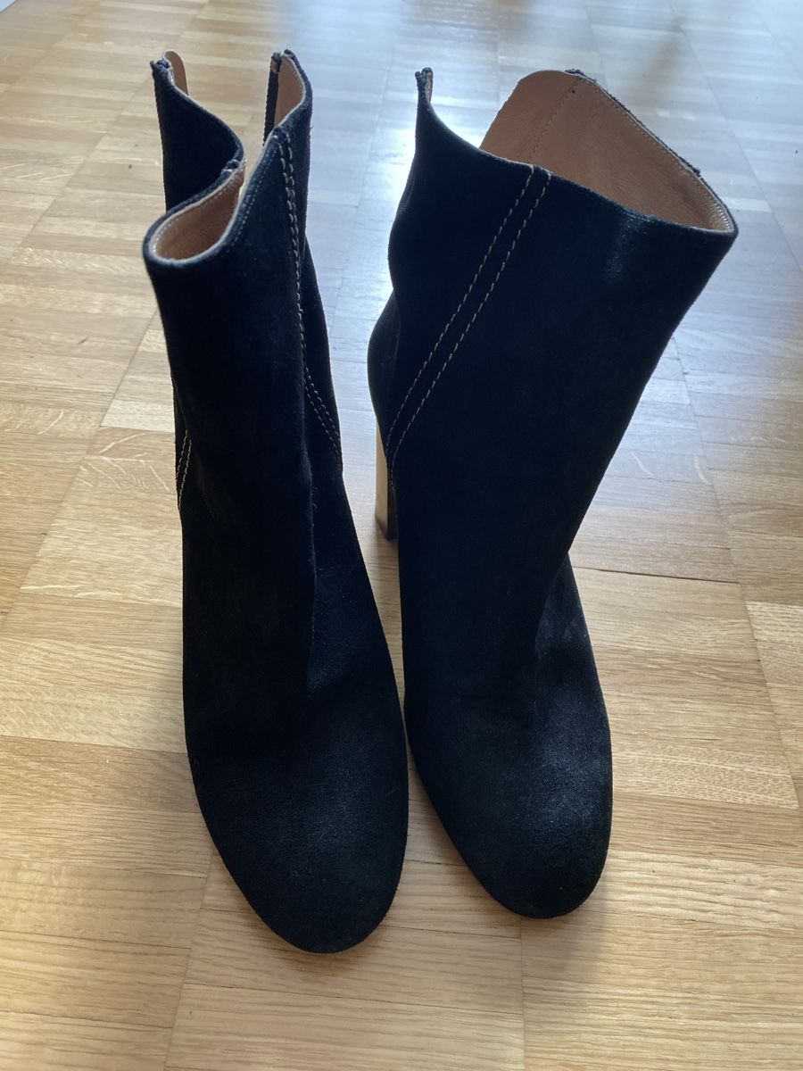 Damenschuhe: Minelli Wildleder Stiefeletten, Schwarz, Gr. 39, – Neu (gemäss Beschreibung) aus Sargans von sel85 2