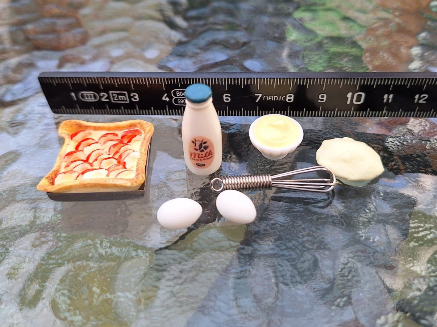Case e mobili per bambole: Handmade Apfelwähe Set – Nuovo (secondo la descrizione) da Zürich venduto da HandmadeTinyFood 3