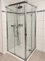 Koralle Duschekabine Ecke Glas - Chromprofilen ca. 87×87 cm