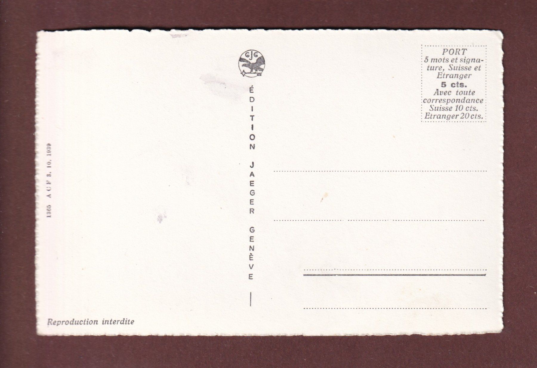Cartoline postali: GENEVE - Hôtel des Postes – Usato da Pully venduto da nicecards-shop 1