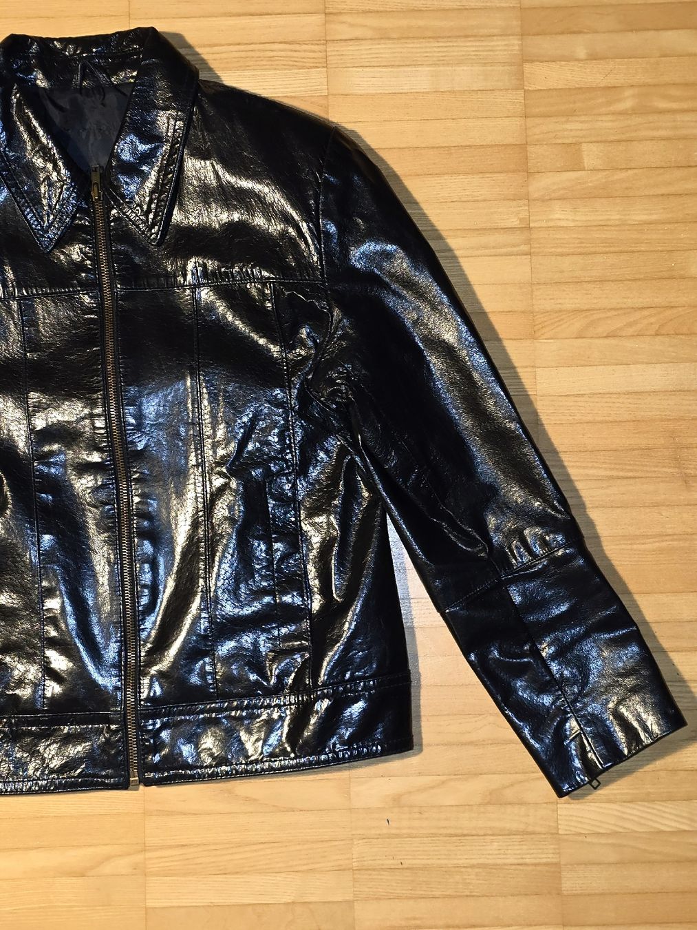 Giacche: schwarze Lederjacke 100 % Leder – Nuovo (secondo la descrizione) da St. Gallen venduto da A.W.128 1