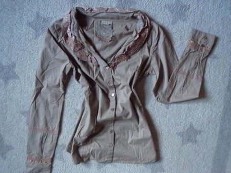 super spezielle  NILE Damen Bluse mit Rüscheli / Gr M