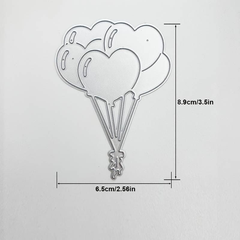 Sciablone: Strauss mit Herzballons  - Stanzschablonen – Nuovo e nell'imballaggio originale da Frenkendorf venduto da jazzplatten 1