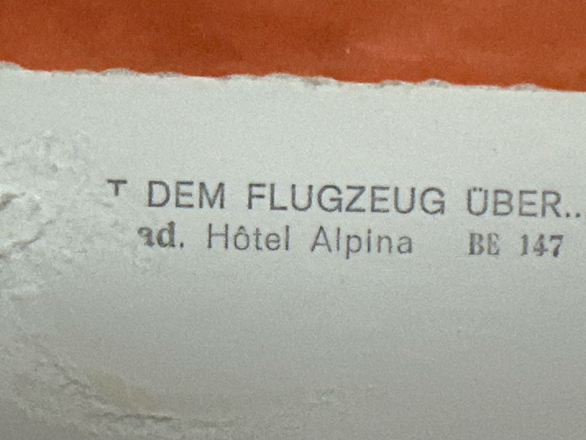 Ansichtskarten: Alte Ansichtskarte Hotel Alpina, Gstaad BE – Gebraucht aus Zürich von Chaeffeler 2