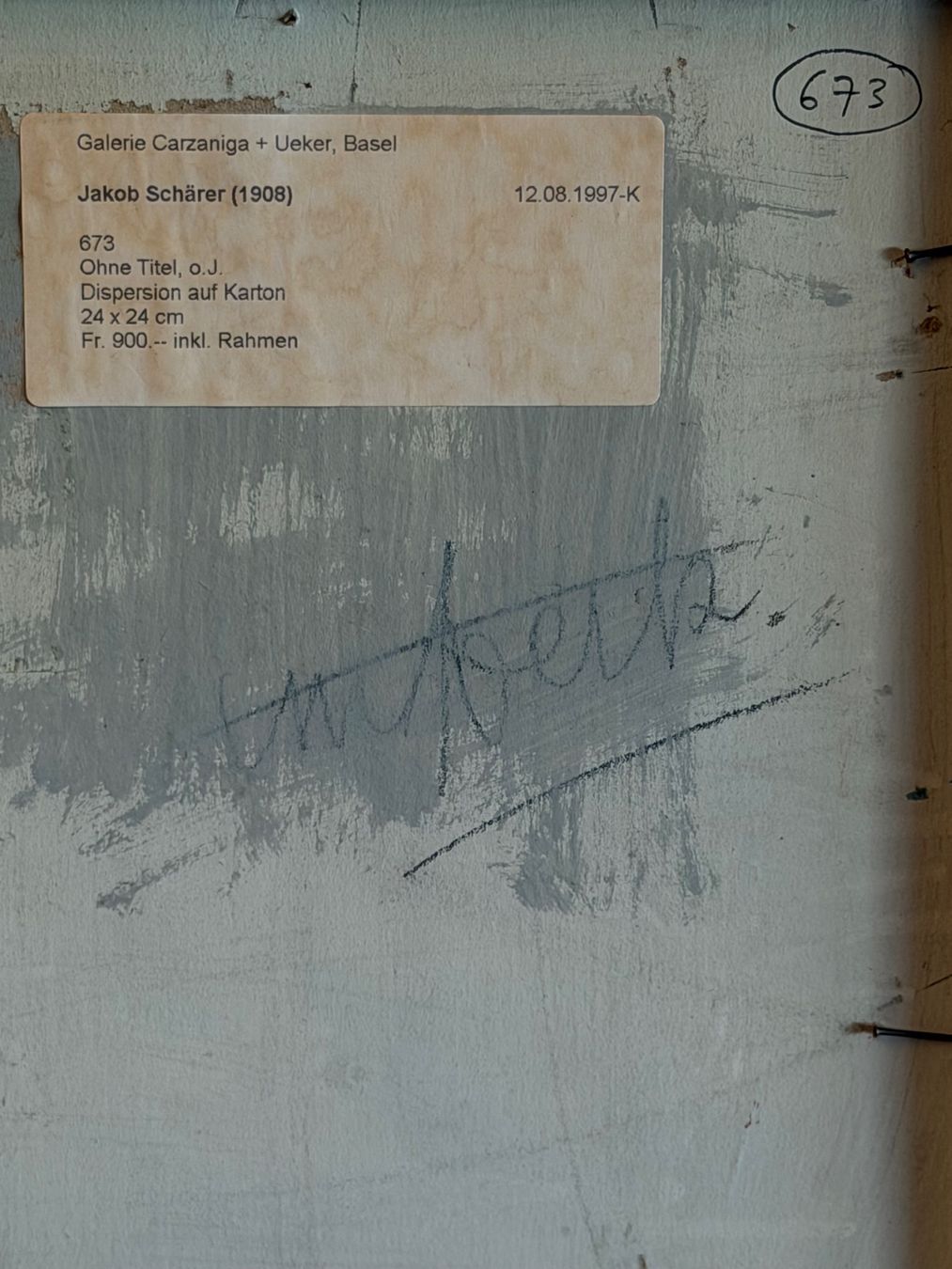 Gemälde: Jakob Schärer (1908) Original ÖlGemälde – Gebraucht aus Basel von PAUL_ART 7