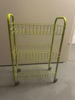 Limettengrüner Rollwagen: 3-stufige Aufbewahrungslösung!