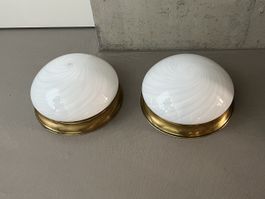 2 Muranoglas Deckenleuchten