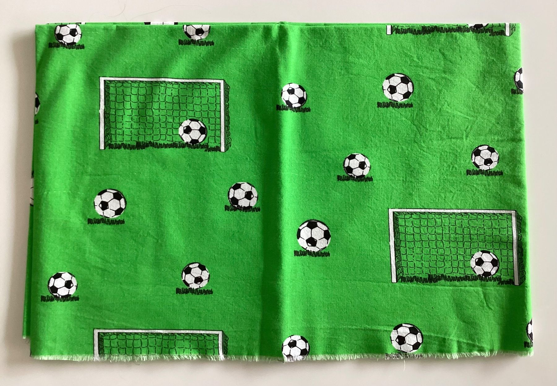 Stoffe: Baumwollstoffe Fussball – Neu (gemäss Beschreibung) aus Wagen von papai1 1