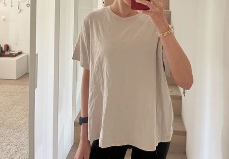 Sommer T-Shirt von H&M Divided, Beige, Grösse M