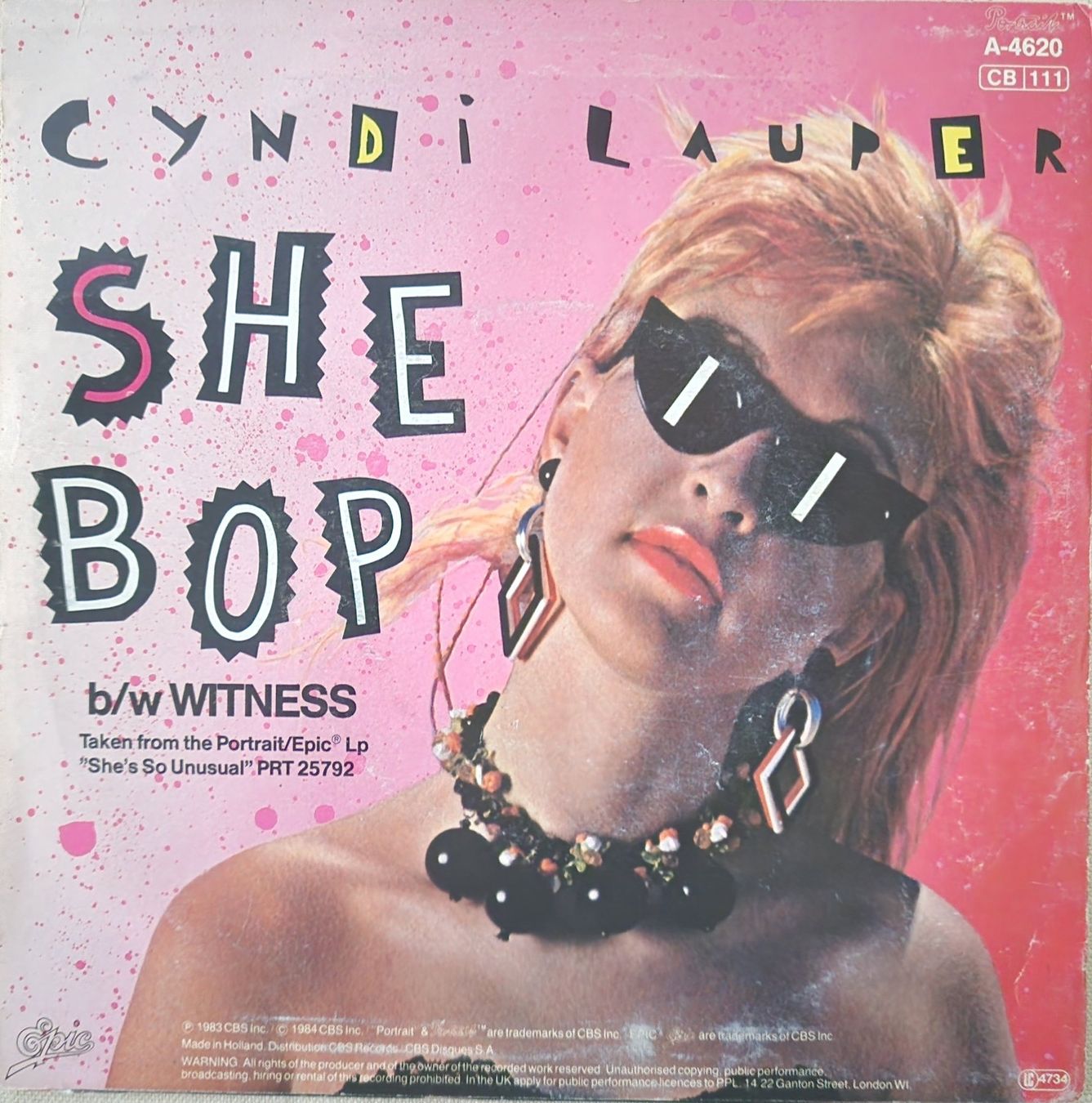 Schallplatten: Cyndi Lauper Single – She Bop – Gebraucht aus Root von atelier22 1
