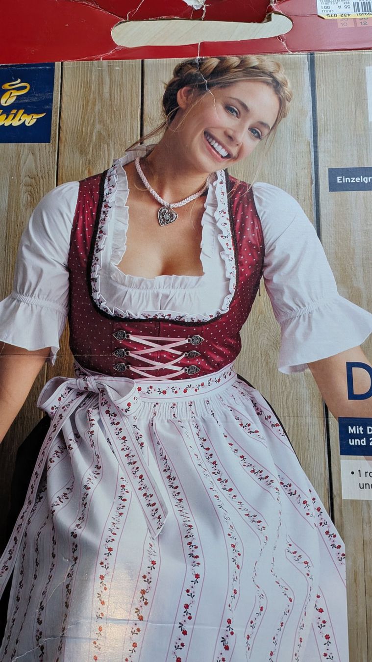 Tchibo Vestiti: Dirndl Gr. 38 Oktoberfest Mottoparty Tchibo 4 teilig – Usato da Horw venduto da Rebuho 3