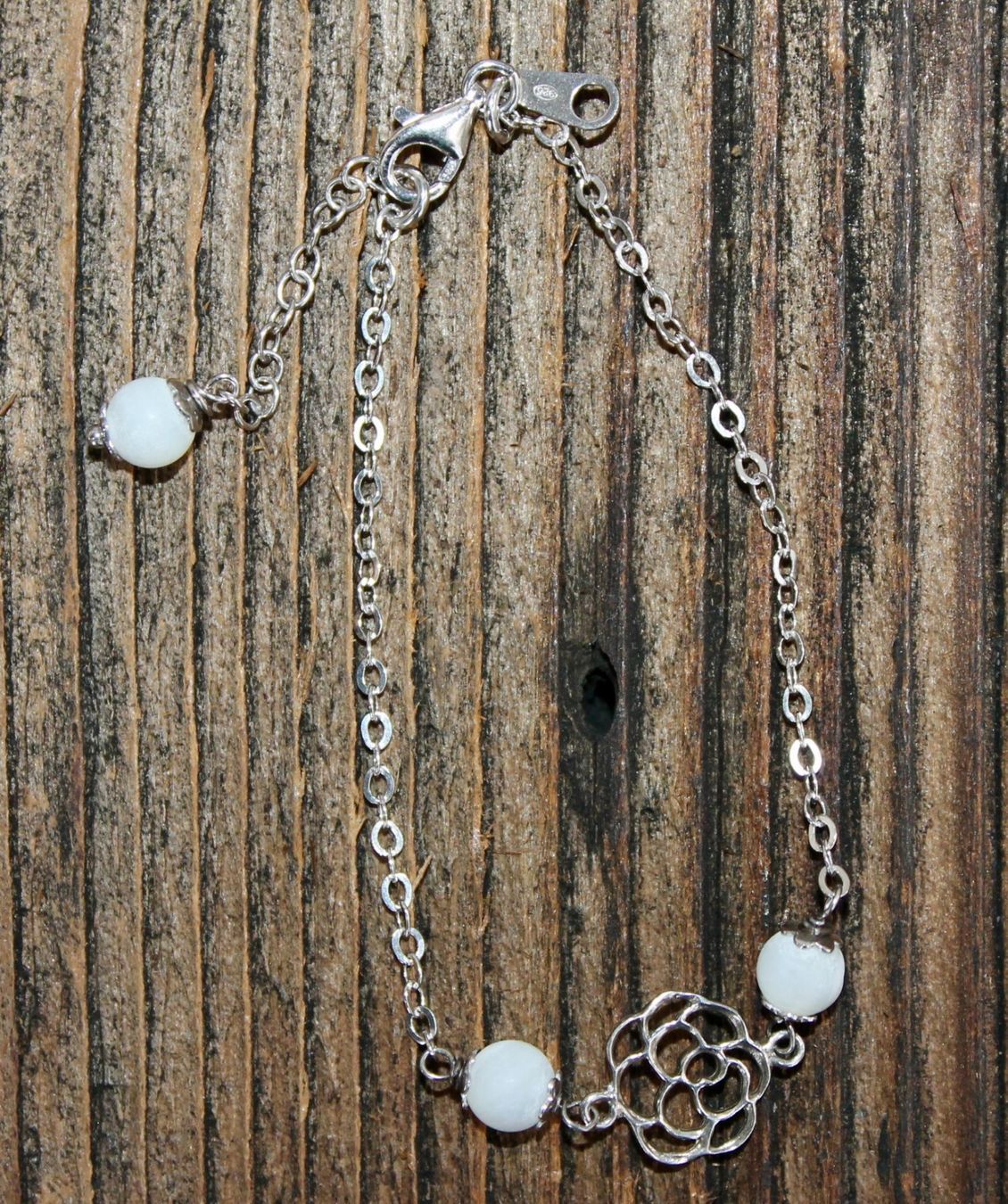 Bracciali & Braccialetti: Armkette, Silber mit Blume und Muscheln – Usato da Kirchlindach venduto da hekilida