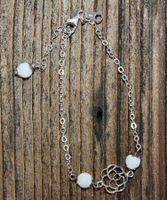 Armkette, Silber mit Blume und Muscheln