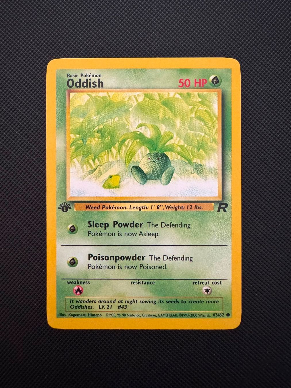 Pokémon Carte collezionabili: Pokémon Oddish 1. Edition 63/82 – Usato da Seuzach venduto da provenzano18