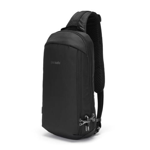 Pacsafe Borse: Pacsafe Sling Pack Vibe 325 Econyl - Black – Nuovo e nell'imballaggio originale da St. Gallen venduto da sportglobe 2