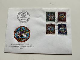 Schweiz Briefmarken Ersttagsbrief 1968 Bundesfeier Top!