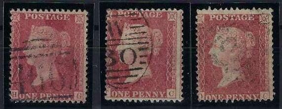 Tutti i francobolli: Britisch Penny Red 1840/70  1Penny gest. – Usato da Hitzkirch venduto da walti1959