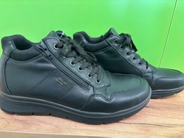 Herren Gore-Tex Comfort Schuhe schwarz Leder / Gr. 42 NEU!