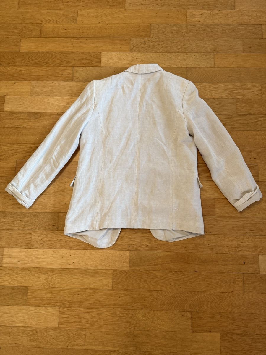 H&M Giacche: Leinen Blazer Grösse S H&M Beige Nude – Usato da Zug venduto da MC2CC 2