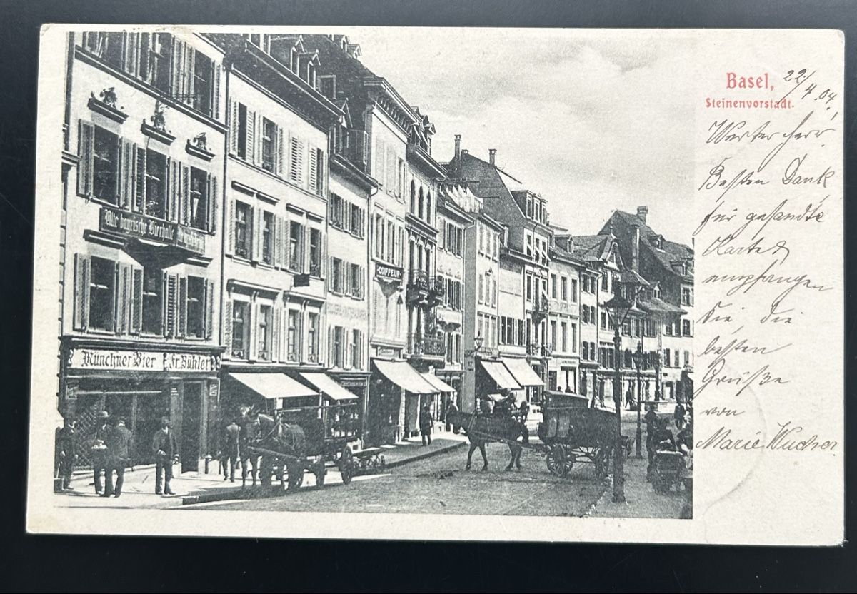 Cartoline postali: Basel Steinenvorstadt  – Usato da Horw venduto da Tellbub