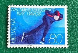 Nr.581 mit Stempel Eisschnellauf-WM 1976   