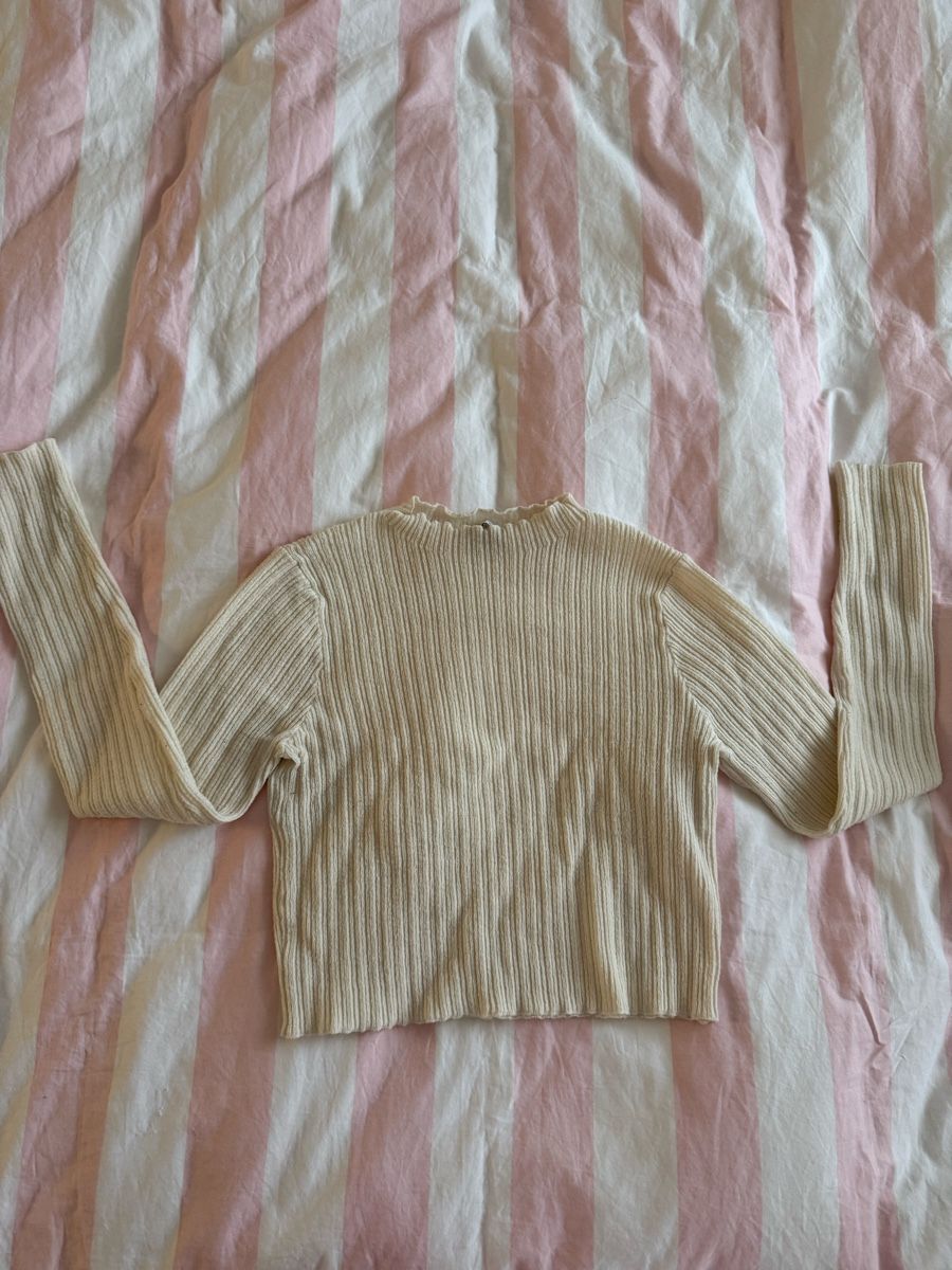 Zara Maglioni & Felpe: Zara Rippenstrick Pullover, Winter, Beige, Gr. M – Usato da Wil SG venduto da xrnvani