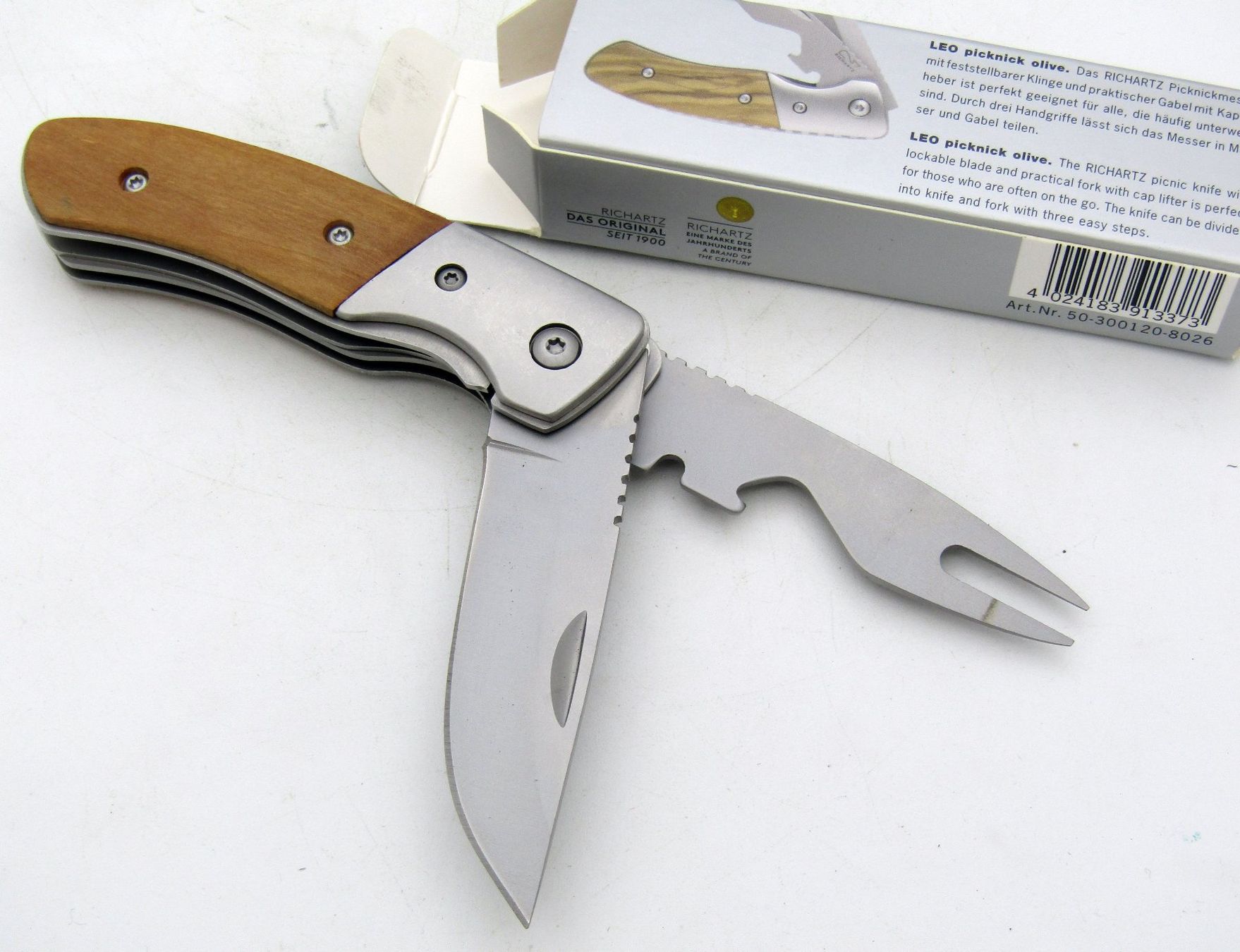 Coltelli tascabile: Richartz Picknick Taschenmesser, Messer+Gabel+Flaschenöffner – Usato da Berneck venduto da imp0308 3