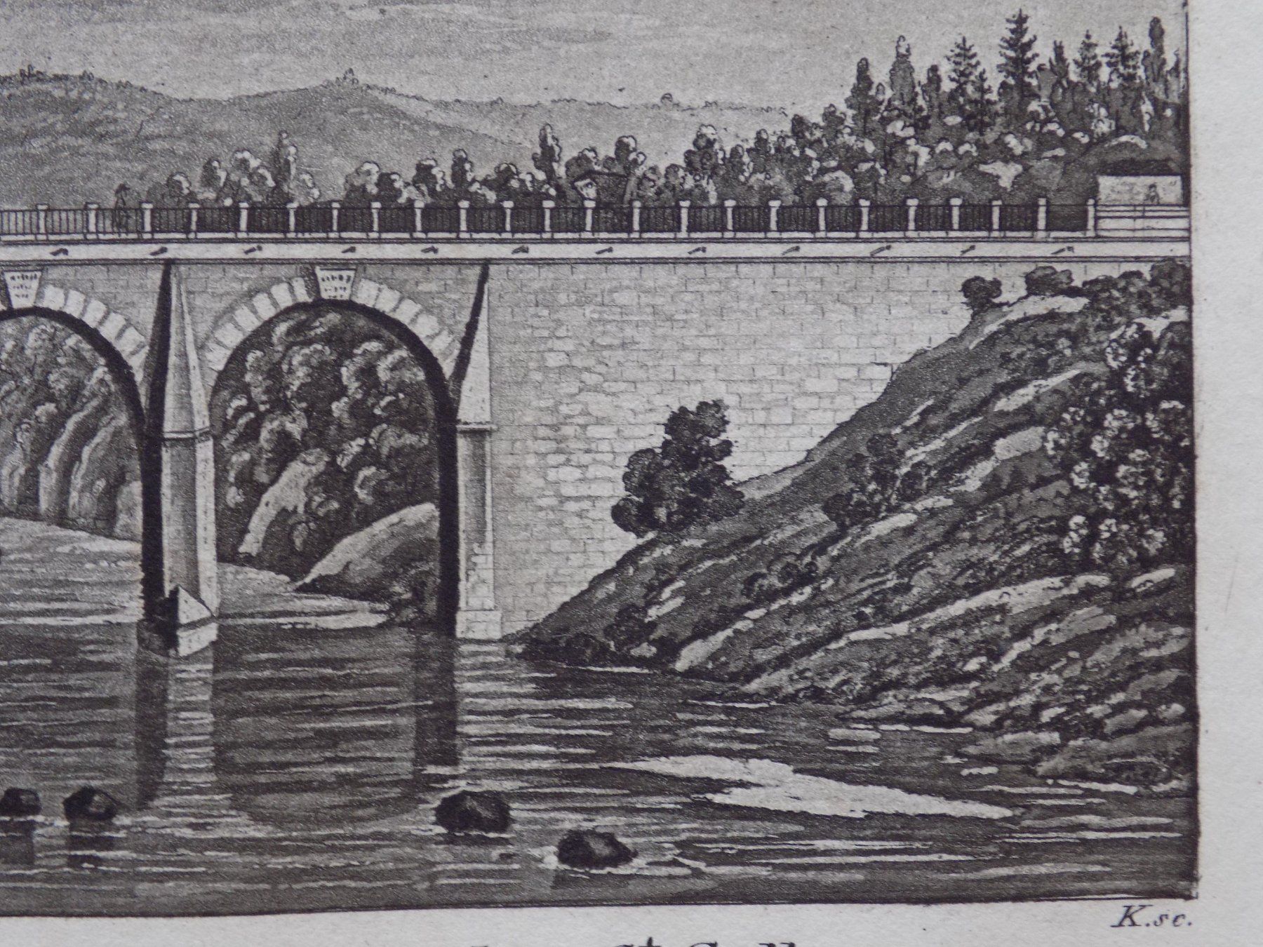 Incisioni: Die Brücke über die Sitter St.Gallen – Usato da Risch venduto da Rischli15 5