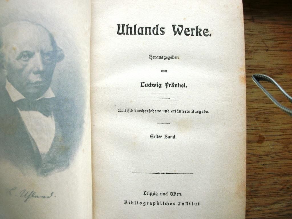 Libri: Uhlands Werke – 1893 – Usato da Grenchen venduto da Kogi7 2