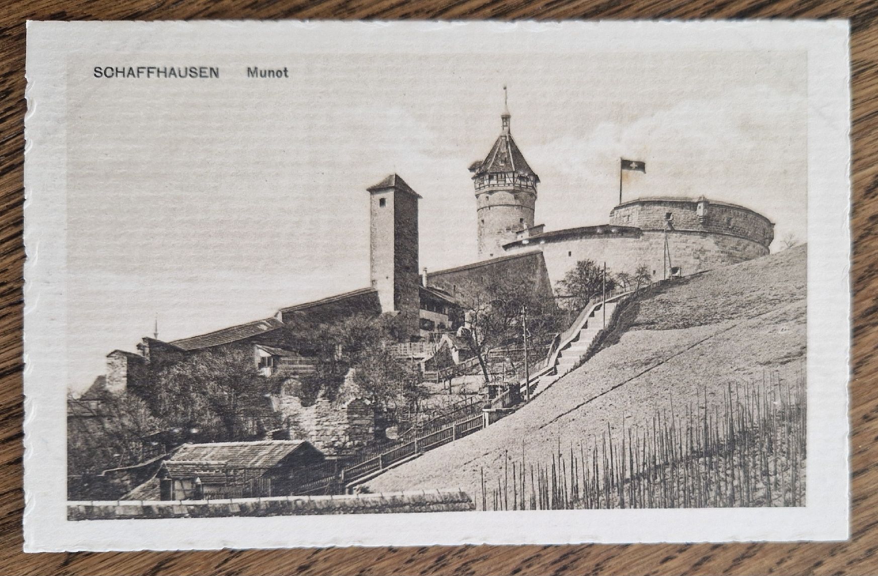 Cartoline postali: Munot Schaffhausen, Stempel UNOT – Nuovo (secondo la descrizione) da Ebikon venduto da Donar50