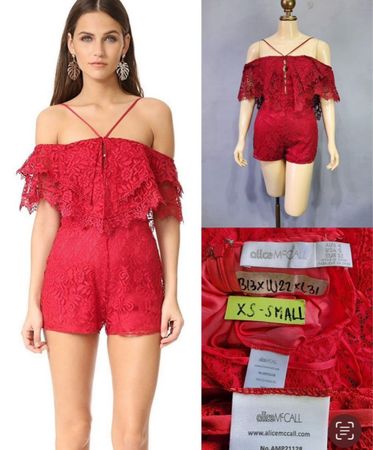 Alice Mccall Lace Playsuit [Retail Price $200]