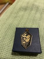 Kettenanhänger Gold mit Schmetterling Motiv guter Zustand