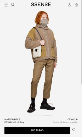 Leather bag. Made in Japan.