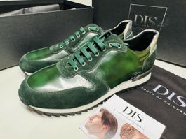 Baskets DIS vertes homme pointure 44 cuir neuf