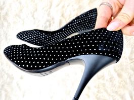 GIUSEPPE ZANOTTI DESIGN PUMPS SAMT GLITZER 35,5 36 NP 390 CH