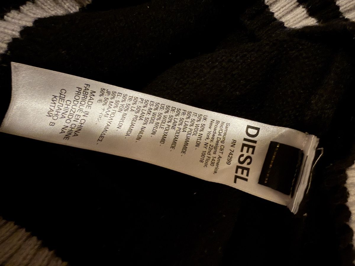 Diesel Pullover & Sweatshirts: Diesel Jumper, Brave Generation, Black, Wool Blend – Gebraucht aus Zürich von kas_g26m 2
