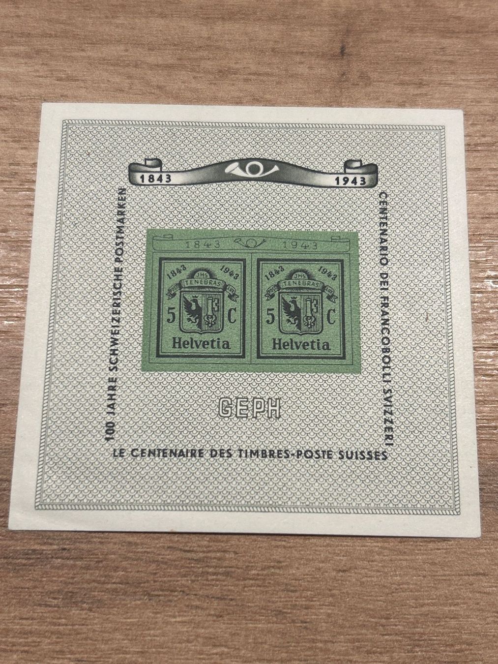 Tutti i francobolli: Briefmarke - Schweiz - GEPH  1943 - postfrisch – Nuovo (secondo la descrizione) da Villnachern venduto da RicardoMary