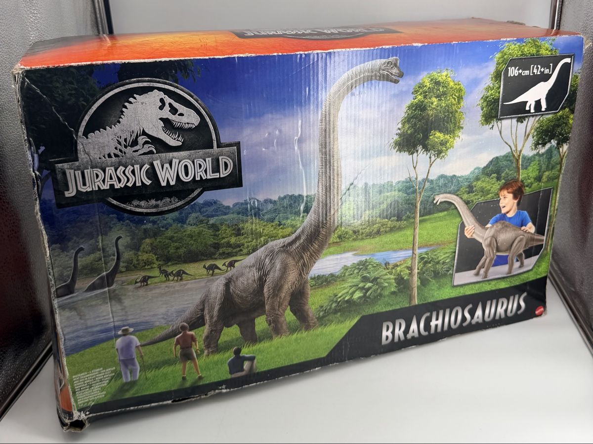 Giocattoli: Jurassic World Brachiosaurus géant 106 cm Mattel avec boîte – Usato da Vessy venduto da _Callidus_