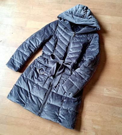 Winterjacke Samt Gr. 152/158