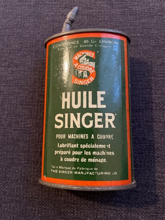 Blechbüchse Huile Singer pour machines a coudre Nähmaschine Kaufen auf Ricardo