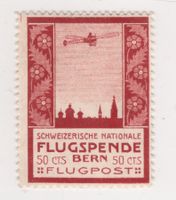 50Cts Flugpost-Vorläufer von BERN SBK III ungebraucht, RAR